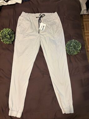 Relaxed Drawstring Chinos — Cream by Freelance